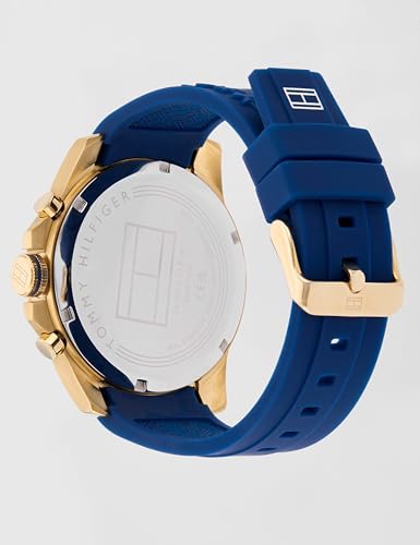 Image of Tommy Hilfiger Quartz Multifunction White Dial Silicone Strap Watch for Men-NETH1791353