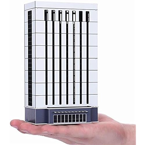 EatingBiting（R） N Scale 1/150 1/160 Modern Enterprise Government Skyscraper Buildings Models Realism Scene for DIY Sand Table Garden Micro Landscape Ornaments Decor Supply DIY Player Spray Painting