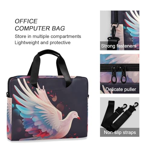 Bolsa para portátil ALAZA Gradient Peace Dove 13-15.6 pulg miniatura 5