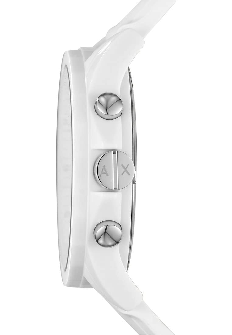 Armani Exchange Orologio per uomo, movimento cronografo al quarzo e cassa da 44 mm con cinturino in silicone