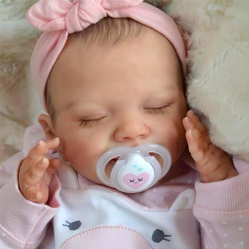 BABESIDE Reborn Baby Dolls -20-Inch Real Life Baby Dolls and Soft Vinyl Body Girl, Anatomically Correct Reborn Doll, Lifelike Baby Doll is a Smiling Little Angel with Clothing Set