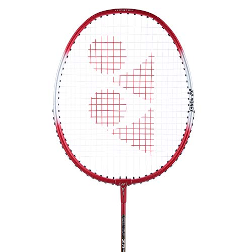 Image of Yonex ZR 100L Aluminium Strung Badminton Racquet with Full Cover (Black) & ZR 100L Aluminium Strung Badminton Racquet with Full Cover (Red) Combo