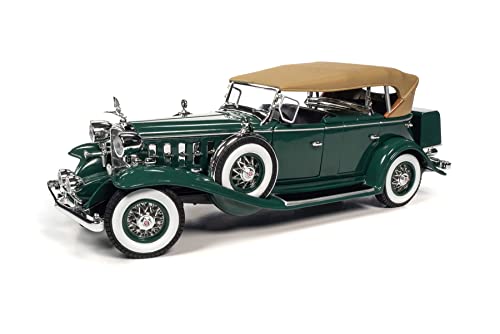 1932 Cadillac V16 Sport Phaeton, Dark Green - AW314-1/18 Scale Diecast Model Car