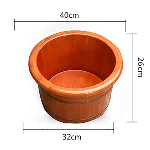 Tina de pies de madera sólida cubierta para pedicura miniatura 2