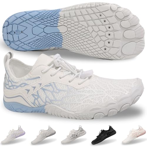 Image of Hike Barefoot Shoes for Womens Men Footwear,Pro Healthy&Non-Slip Water Shoe for Women Men, Wide Toe Running Shoes Boots Sneakers Unisex Designed for Walking,Running&Swimming Yoga, and Water Sports