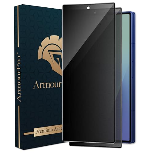 Image of ArmourPro Anti-Spy Matte Privacy Tempered Glass for Samsung Galaxy Z Fold 7 with Edge to Edge Protector Coverage and Easy Installation kit | Black, Pack of 2