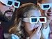 EasiLife 10 Pairs 3D Glasses - Red and Cyan Anaglyph, White Multipack