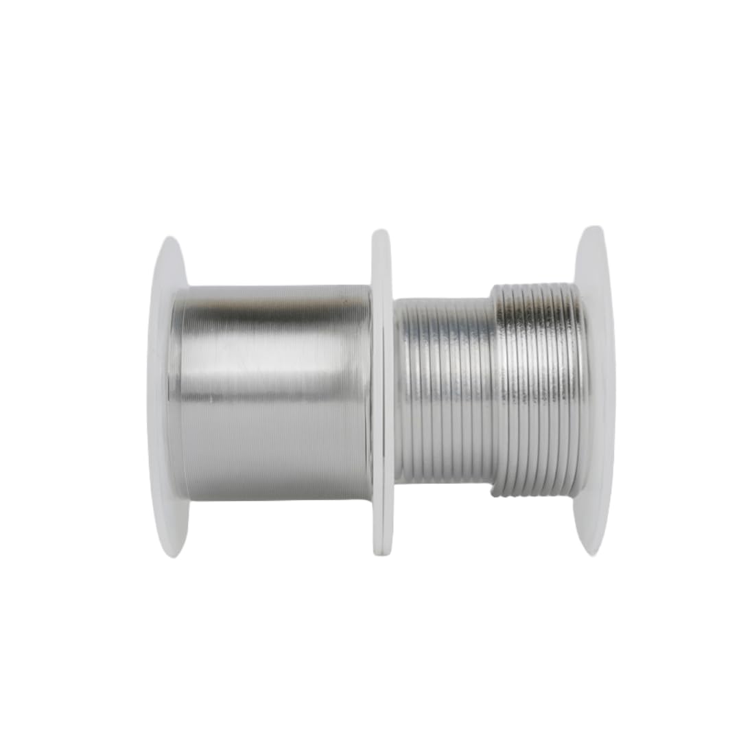 Indium Wire, High Purity Metal Indium Wire Line, Diameter 0.5mm~4mm, Length 1M (3.3ft) for Experimental Research, Indium Material, in 99.995% (1M (=3.3ft) Length, 3mm Diameter)