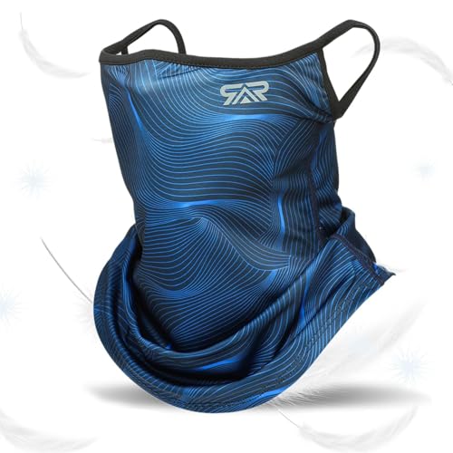 Paquetes faciales con bucles, protector facial transpirable con cintas para las orejas, protector de cabeza de ciclismo resistente al viento, polaina de cabeza de sudor rápido para actividades al aire