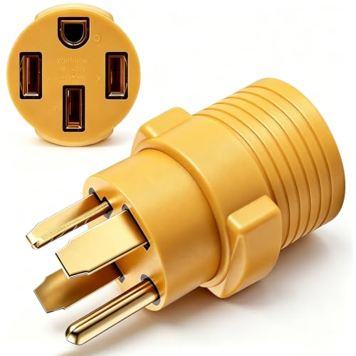 Dryer to EV Charger Adapter,Tesla Level 2 EV Charger Dryer Plug Adapter 30A 4-Prong NEMA 14-30P to 14-50R,Compatible with Tesla Chargers and Level 2 EV Chargers,ETL Listed
