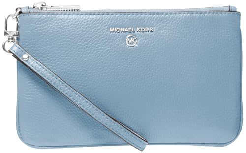 Michael Kors Jet Set Charm Medium Top-Zip Wristlet, Chambray