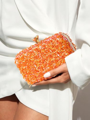Image of RomanticDesign Women Bling Evening Bag Fashion Embroidered Beaded Sequin Clutch Cocktail Wedding Party Purse