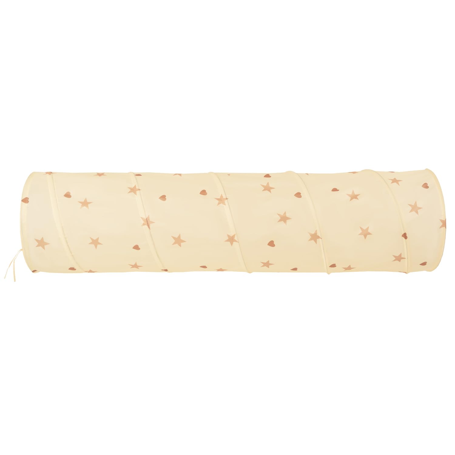 Selonis Pop-Up Tunnel Für Kinder Mit 400 Bälle Faltbarer Spieltunnel Flexibel Krabbeltunnel, Hellbeige: Pastellbeige/Kupferrot/Perle