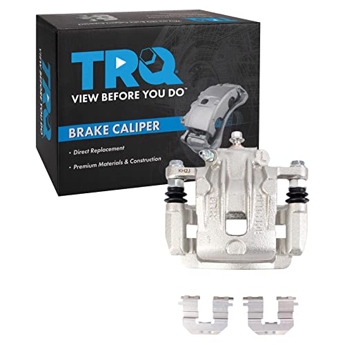 Image of TRQ Rear Left Brake Caliper w /Bracket Drivers Side | For 2012-2017 Hyundai Azera 2011-2016 Kia Optima