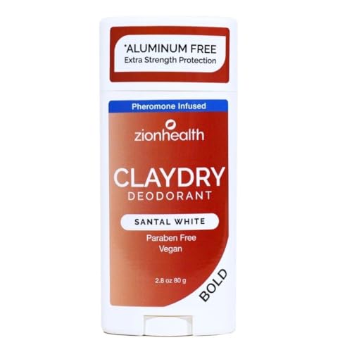 Zion Health Bold, ClayDry Deodorant, Santal White, 2.8 oz (80 g) image 4