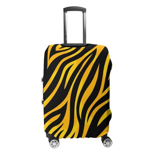 Yellow Tiger Skin Pattern Luggage Cover Travel Suitcase Cover Luggage Protector 22-24 Inch4