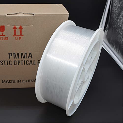 Image of Ultra-Bright PMMA Plastic End Glow Optical Fiber Light for Fiber Optic Star Ceiling Light lamp Starlight Headliner kit for car Home(0.118in diameter /492ft Per roll)
