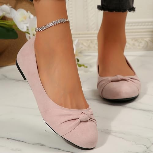 Women's Ballet Flats Shoes, Dress Shoes for Women Round Toe Comfort Light Weight Slip-On Shoes4