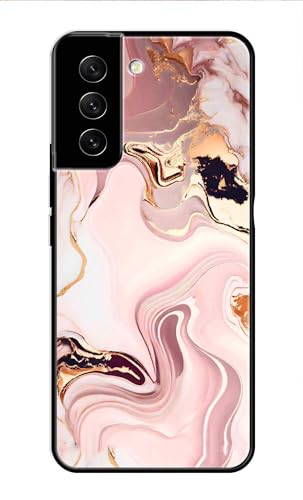 Image of Metal TPU Printed Back Cover for Samsung Galaxy S22 5G (Marble Design -J1) 360 Degree Protection | Camera Protection -25092024(AR)