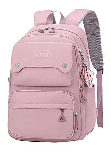 JiaYou Teen Girls Casual Backpack High Middle School Daypack Women Daily Travel Laptop Bag (1# Purple, 26 Liters)