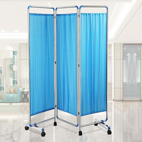 XINGYAOXS Biombo Médico Enrollable 3 Paneles con Ruedas Biombo Médico Portátil Biombo Divisor Ambientes Biombo Plegable Ahorra Espacio En Clínicas Salas Consulta Y Consultorios