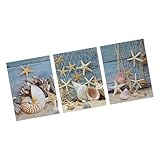 AMSLSIU Muschel Ölgemälde, Poster, Wandkunst, Raum, 