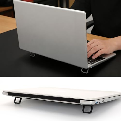 Elevadores adhesivos portátiles para teclado, 4 piezas miniatura 6
