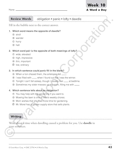 A Word a Day, Grade 4 Teacher Edition - Image 5