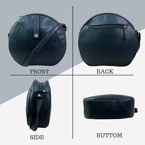 Madosh, Semi-Circle Shape Crossbody Purse Soft Leather Round Crossover Bag Women Shoulder Slingbag2