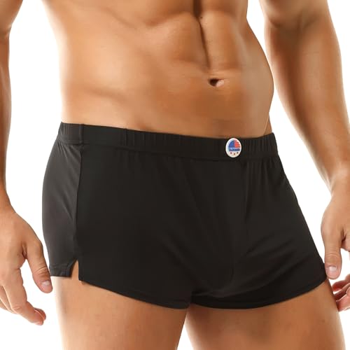 Men's Underwear Boxer Trunks Short Low Rise Cut Fashion Sports Style Booty Thin Stretchy2