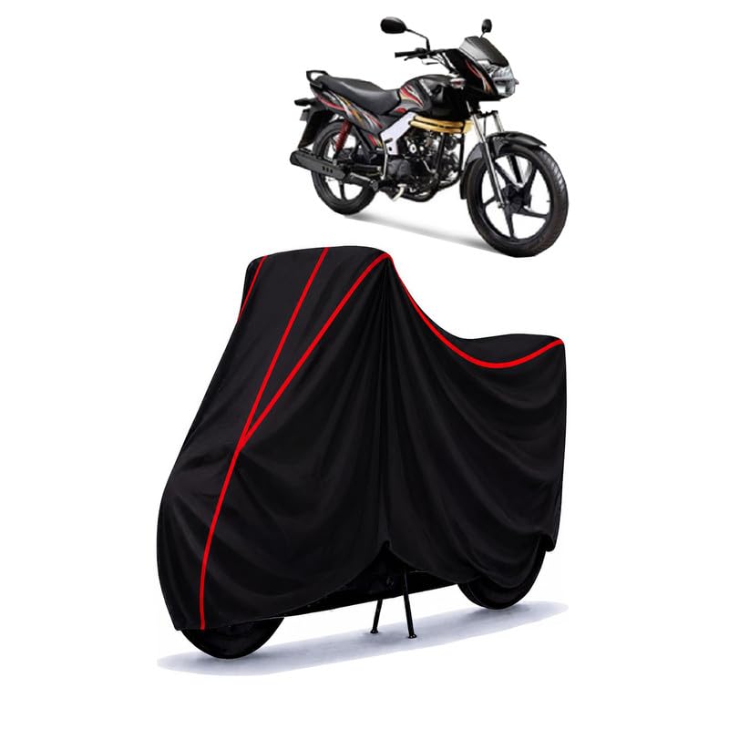 Image of Centuro Water Resistant Bike Cover for All Motorcycles & Scooters | Heavy Duty Premium Taffeta Fabric | UV Protection, Dustproof, Scratchproof | All Weather Two Wheeler Body Cover with Elastic Bottom
