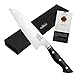 Produktbild culilux® Kobe N63 Santoku Messer 18 cm extrem scharfes japanisches Profi-Küchenmesser aus 14C28N Premium-Stahl 62HRC ergonomischer G10-Griff High Carbon Allzweckmesser