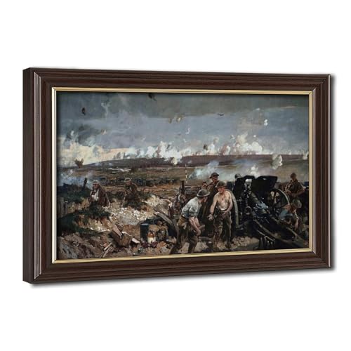 Impression sur toile The Taking of Vimy Ridge tableau Richard Jack haut de gamme