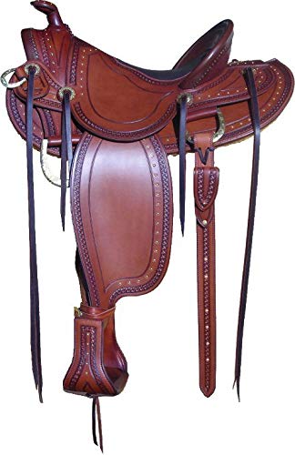 Sella Da Lavoro Western In Pelle Wade Tree - Per Ranch E Rodeo, Misure 35.6-45.7 Cm - Foto 3