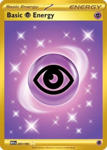 Pokemon - Energía psíquica - 207/165 - Pokemon 151 - Gold Ultra Rare
