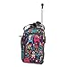 Lily Bloom Designer 15 Inch Carry On - Weekender Overnight Business Travel Luggage - Lightweight 2- Rolling Wheels Suitcase - Under Seat Rolling Bag for Women (Wildwoods)