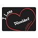 Produktbild Mousepad Modern I Love Düsseldorf schwarz
