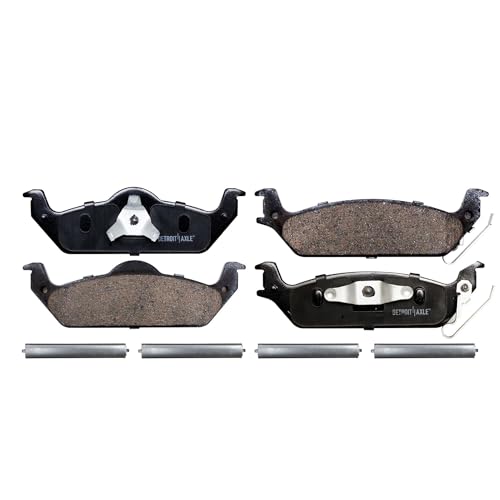 Image of Detroit Axle - Rear Brake Pads for 2003-2004 Dodge Dakota, Ceramic Brake