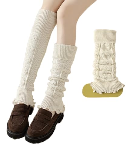 Image of Knitted Leg Warmers,womens leg warmers,Socks Long Yoga Ankle Warmers Women's Wool Warm Boot Socks