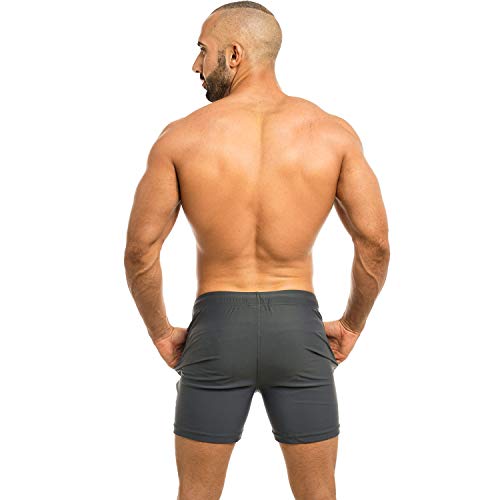 Taddlee Swimwear Men Swim Boxer Trunks Brief Bikini Swimsuits Surf Bathing Suits (Gray, Large) #TOP3