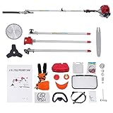 Fonction 4 en 1 : grâce aux fermetures rapides, ce produit peut être facilement converti d'une tondeuse à gazon en débroussailleuse, taille-haie ou tronçonneuse pour répondre à vos différents besoins, et il peut être rangé pour économiser de l'espace.