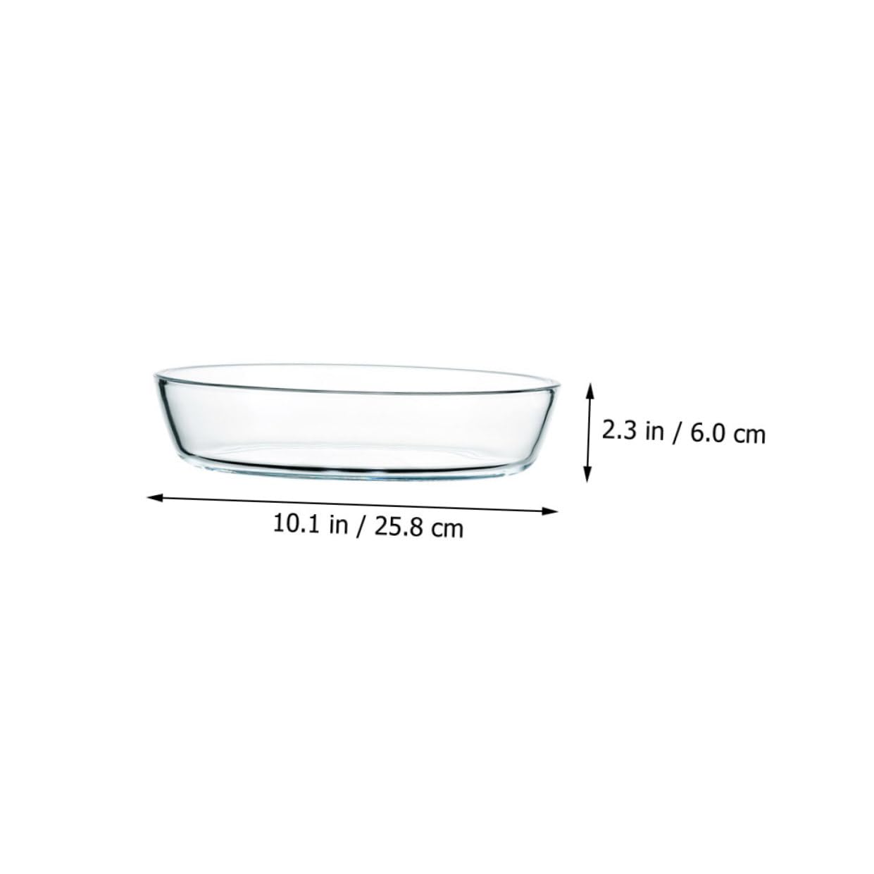 MAGICLULU Ovale Hitzebeständige Glasschale 1600 Ml Mikrowellengeeignet Ofenfest Weiß als Hausgemachter Obstteller und Serviergeschirr für Küche