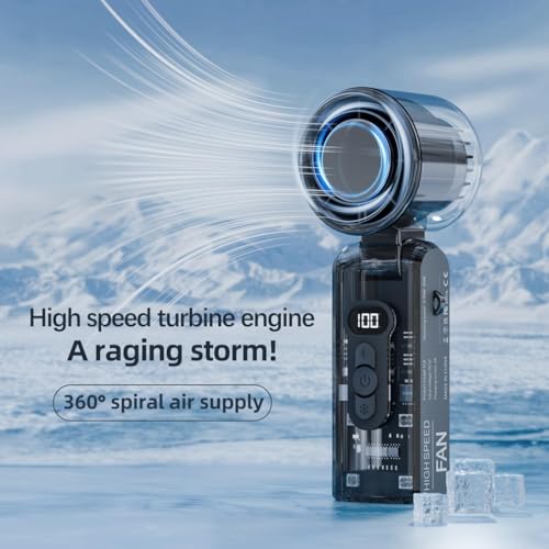 Ventilateur portatif Icerush Turbo avec plaque de refroidissement et écran LED