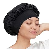 【Seide Schlafmütze】Nachtmütze mit klassischer und bequemer Form und hochwertiger Verarbeitung aus natürlicher und langlebiger Seide ; Größe passt die meisten Menschen
