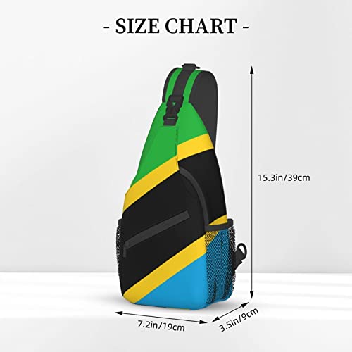 Mochila bandolera unisex estilo Tanzania negra miniatura 4
