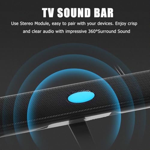 Image of UKCOCO USB 2.0 Soundbar Speaker for Laptop Desktop pc Tablet and Mobile Phone Mini Wired Stereo Sound Bar with 360 Surround Sound Compact USB Speaker for Office Workstation and Gaming