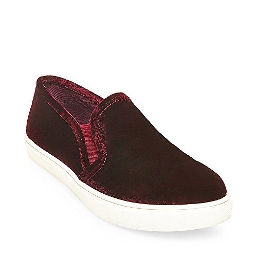 Steve Madden Steve Madden Women's Ecntrcv Fashion Sneaker, Burgundy Velvet, 9.5 M US
