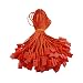 7" 1000Pcs Red Hang Tag String Nylon String Snap Lock Pin Loop Fastener Hook Ties Easy and Fast to Attach