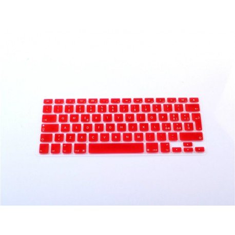 stickerslab – Film de protection en silicone pour clavier ordinateur portable Apple MacBook Air/Pro avec lettres ita Colore Sfondo - Rosso