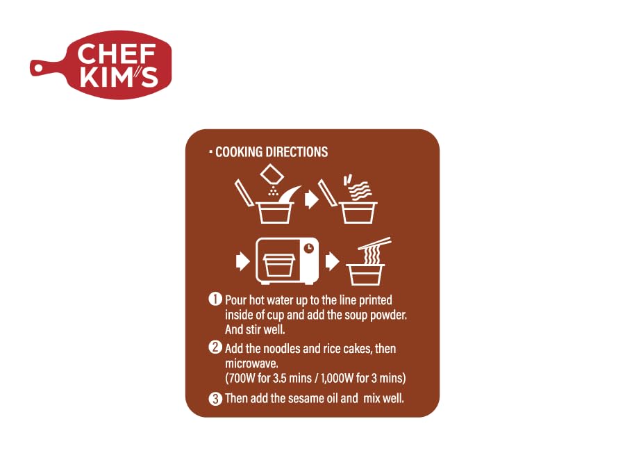 Chef Kim's Rapokki, Ramen + Topokki (Rice Cake), Korean Street food Ramen Noodle Topokki Rice Cake - Quick & Easy to Prepare. (6 Bowls, Korean BBQ Flavored)